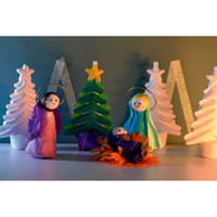 Styropor-Weihnachtsbäume, 5 Stück - 252034 e 22