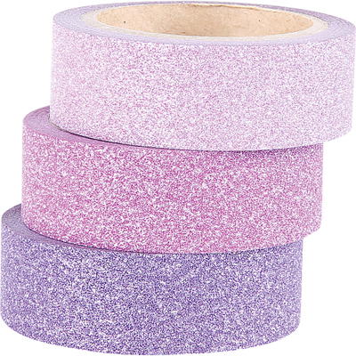 Glitterklebeband, 3er-Set – Rosatöne