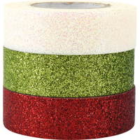 Glitterklebeband, 3er-Set – rot/grün - 300476 a 17