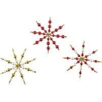 Perlensterne, 5 Stück - 300493 b 24