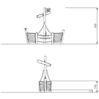 Spielschiff aus Robinienholz – ROBINIA RB1234 - 351b rb1234front