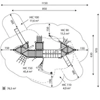 Große Spielschiff-Anlage aus Robinienholz – ROBINIA RB1238 - 56e9 rb1238top