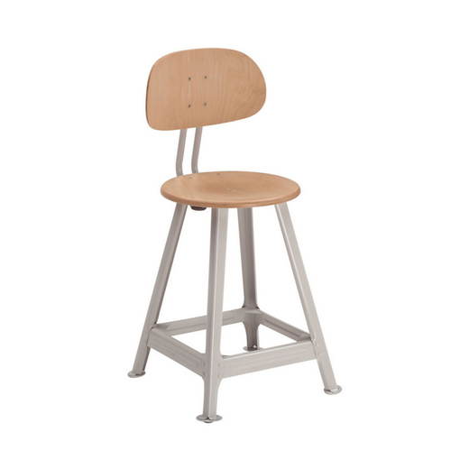 770264_a_1000 Bandstahlhocker mit Lehne, 4-beinig