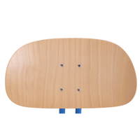Bandstahlhocker mit Lehne, 4-beinig – Bild 6