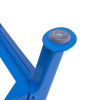 Bandstahlhocker mit Lehne, 4-beinig - 770264 k