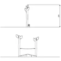 Balancier-Poller mit Seil – ROBINIA RB1228 - 7bfb rb1228front