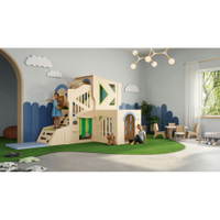 Kletterburg Owlaf Spielwelt mit Kletterwand - Owlaf Playhouse Set of 4 natural new