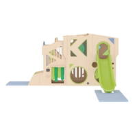 Spielburg Owlaf Traumwelt mit Kletterwand und Rutsche – Bild 9