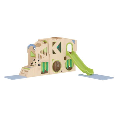 Spielburg Owlaf Traumwelt mit Kletterwand und Rutsche