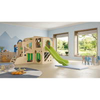 Spielburg Owlaf Erlebniswelt mit Kletterwand und Rutsche - Owlaf Playhouse Set of 6 natural new