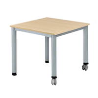 Fahrbarer Tisch quadratisch mit stufenloser Höhenverstellung - TI 8HF 1