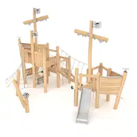 Große Spielschiff-Anlage aus Robinienholz – ROBINIA RB1238 - c1e8 rb12382s
