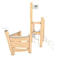 Piratenschiff mit Rutsche aus Robinienholz – ROBINIA RB1235 - e520 rb12351s