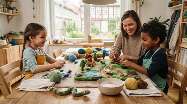 Filzen mit Kindern: Einfache Anleitung & kreative Ideen
