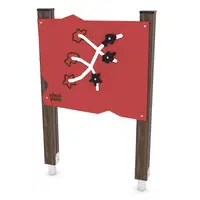 Spielwand mit bunten Elementen – SOLO WD1468 - wd1468c2h1s
